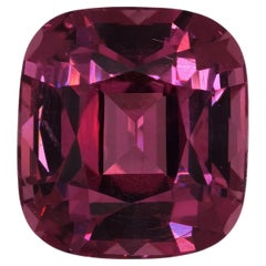 Bellerophon Certified 6.80 CT Natural Spinel Gemstone Purplish Pink Tanzania