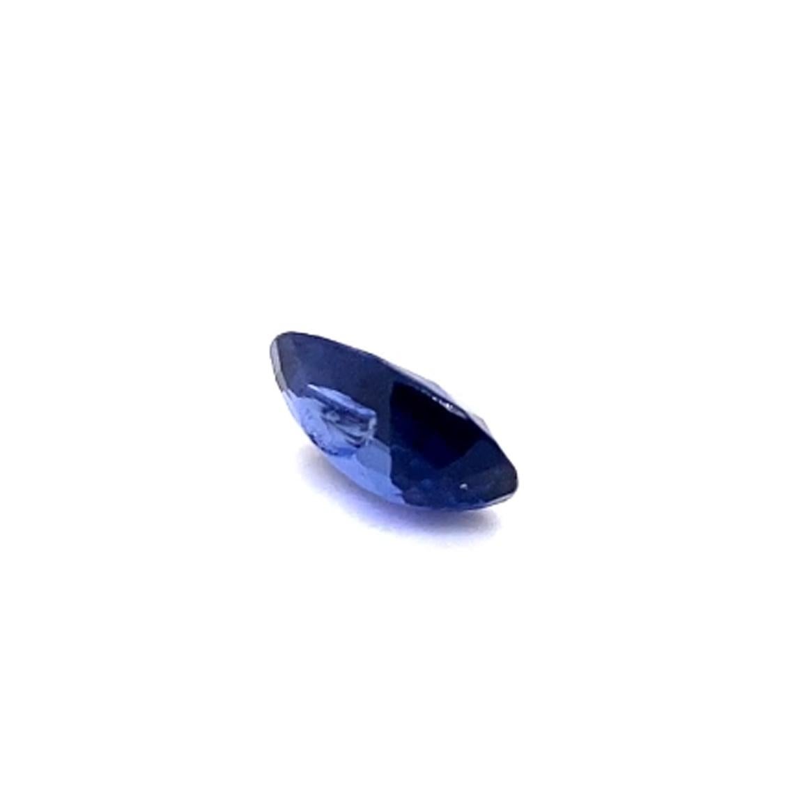 Oval Cut Bellerophon Gemlab Certified 4.34ct Blue Sapphire Natural Gemstone For Sale
