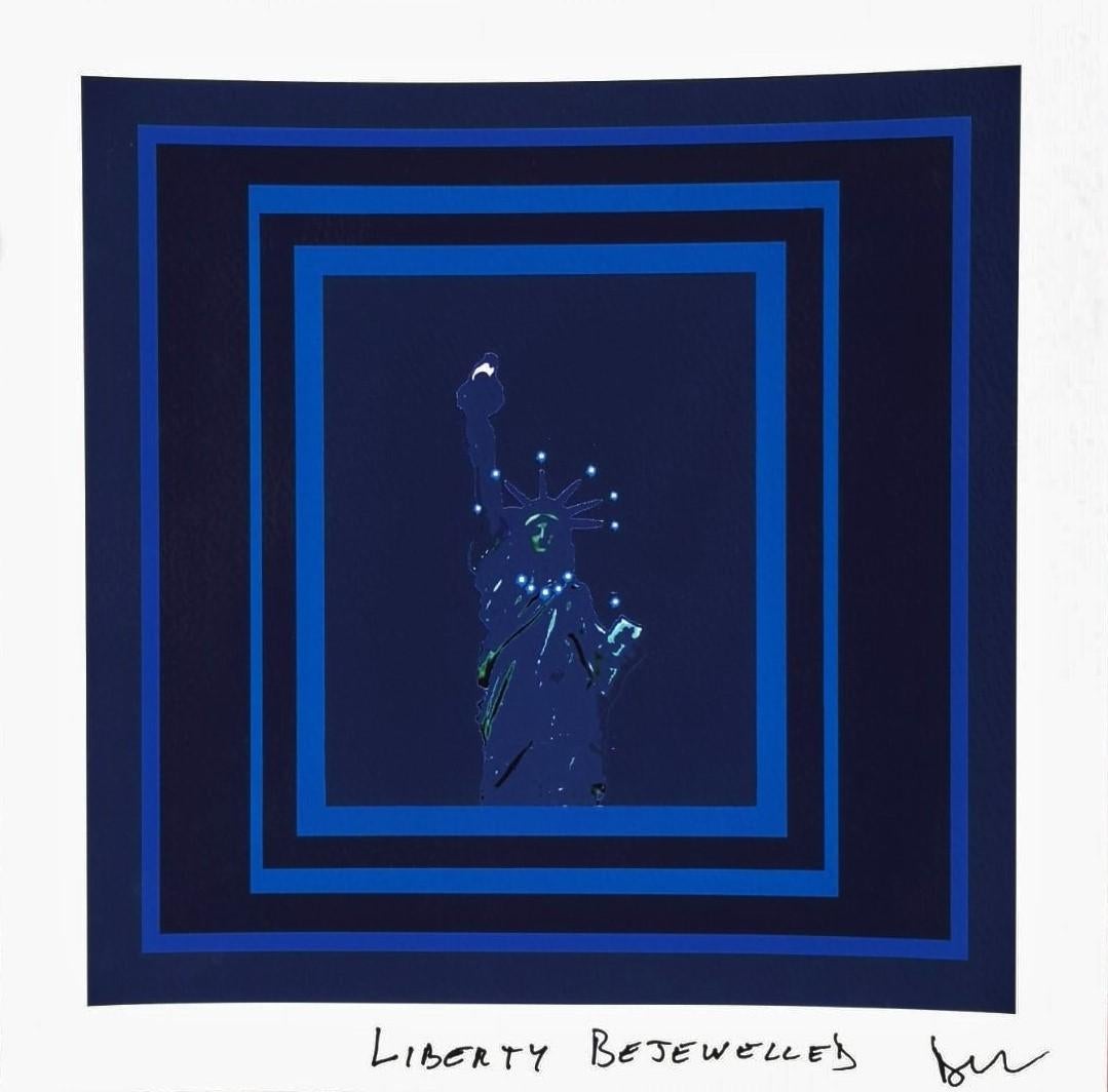 LIBERTY BEJEWELED, Study for 12 Celestial Lights over Liberty - Print by Bellessort