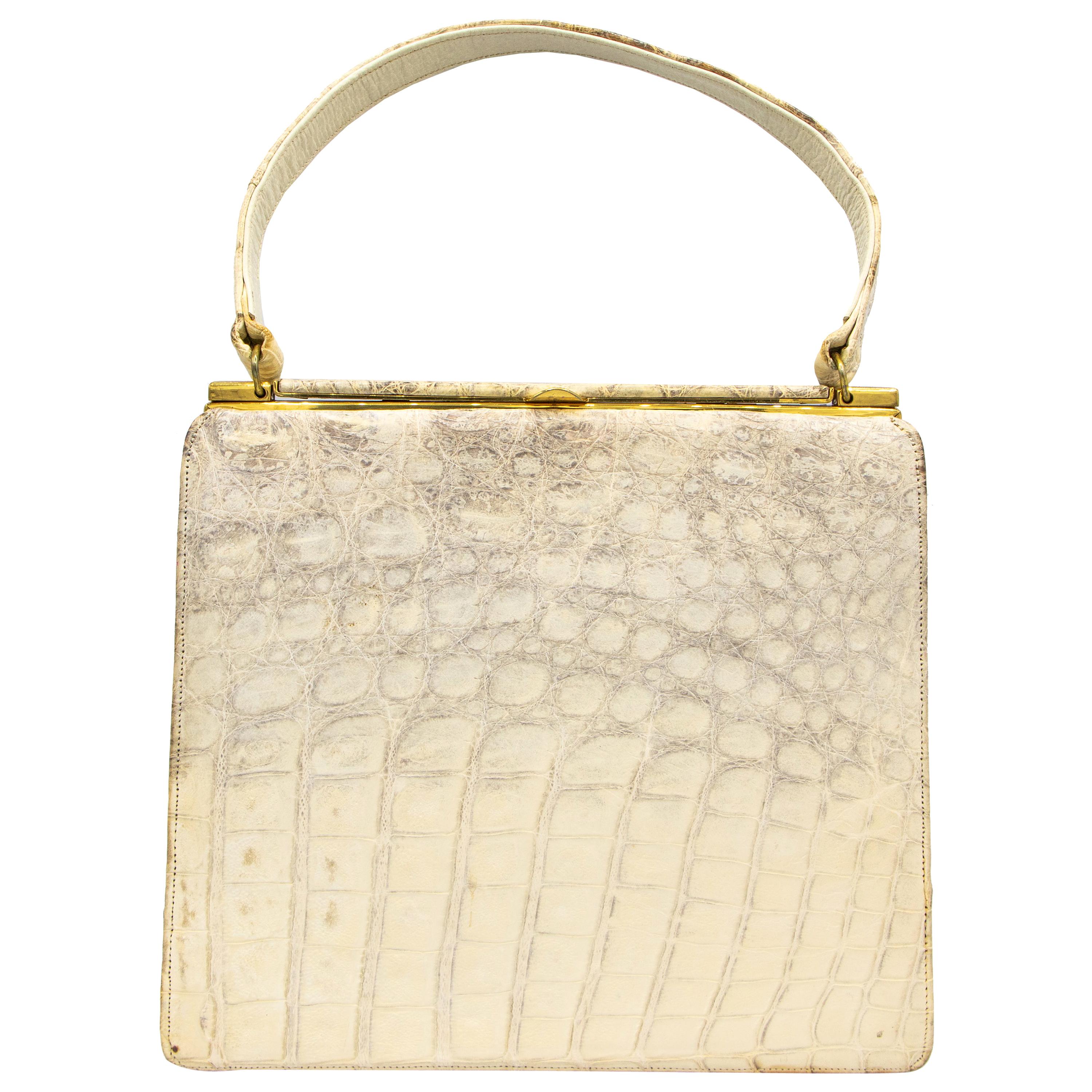 albino crocodile bag