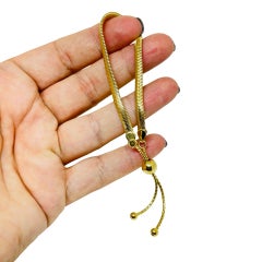 BELLEZA ITAOR ITALY: bracciale vintage con catena di design placcato in oro 18 carati