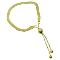 BELLEZA ITAOR ITALY: bracciale vintage con catena di design placcato in oro 18 carati