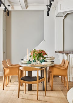 Bellini 413 Cab Chair in Leather by Cassina