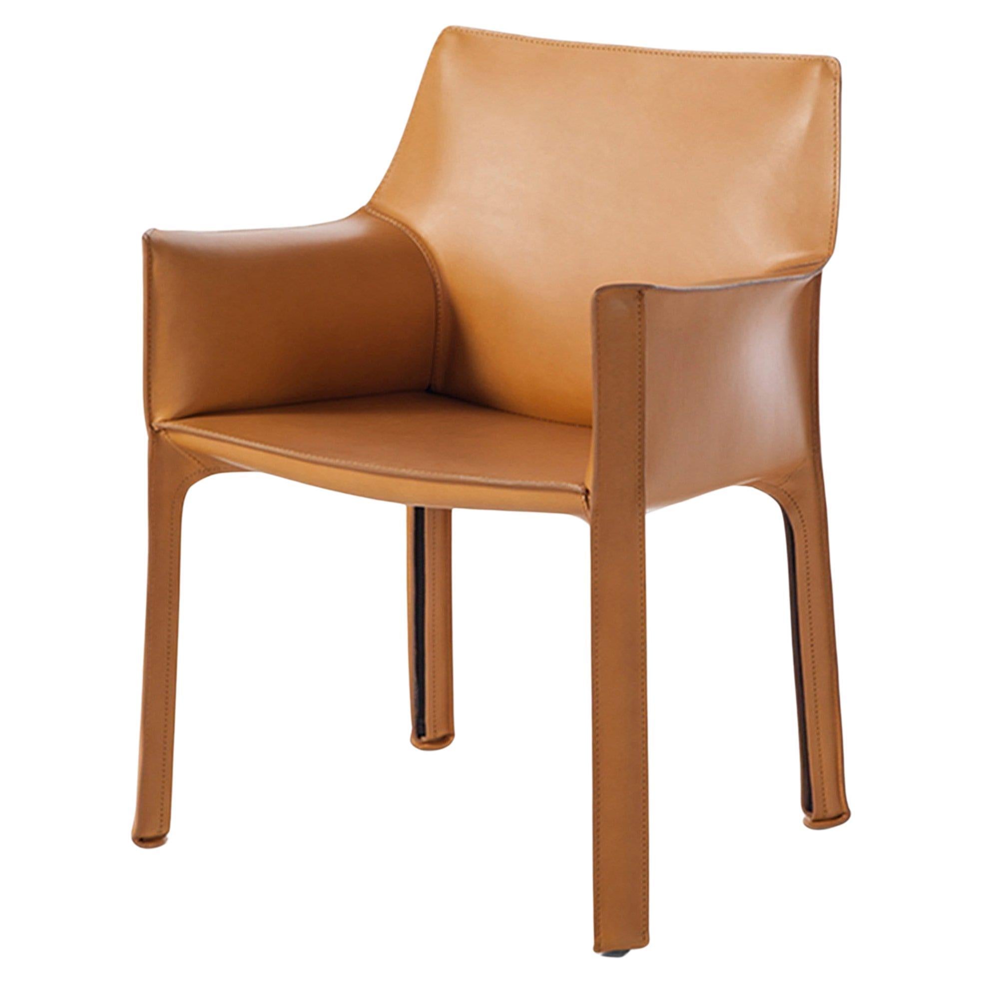 Bellini 413 Cab Chair in Leather by Cassina