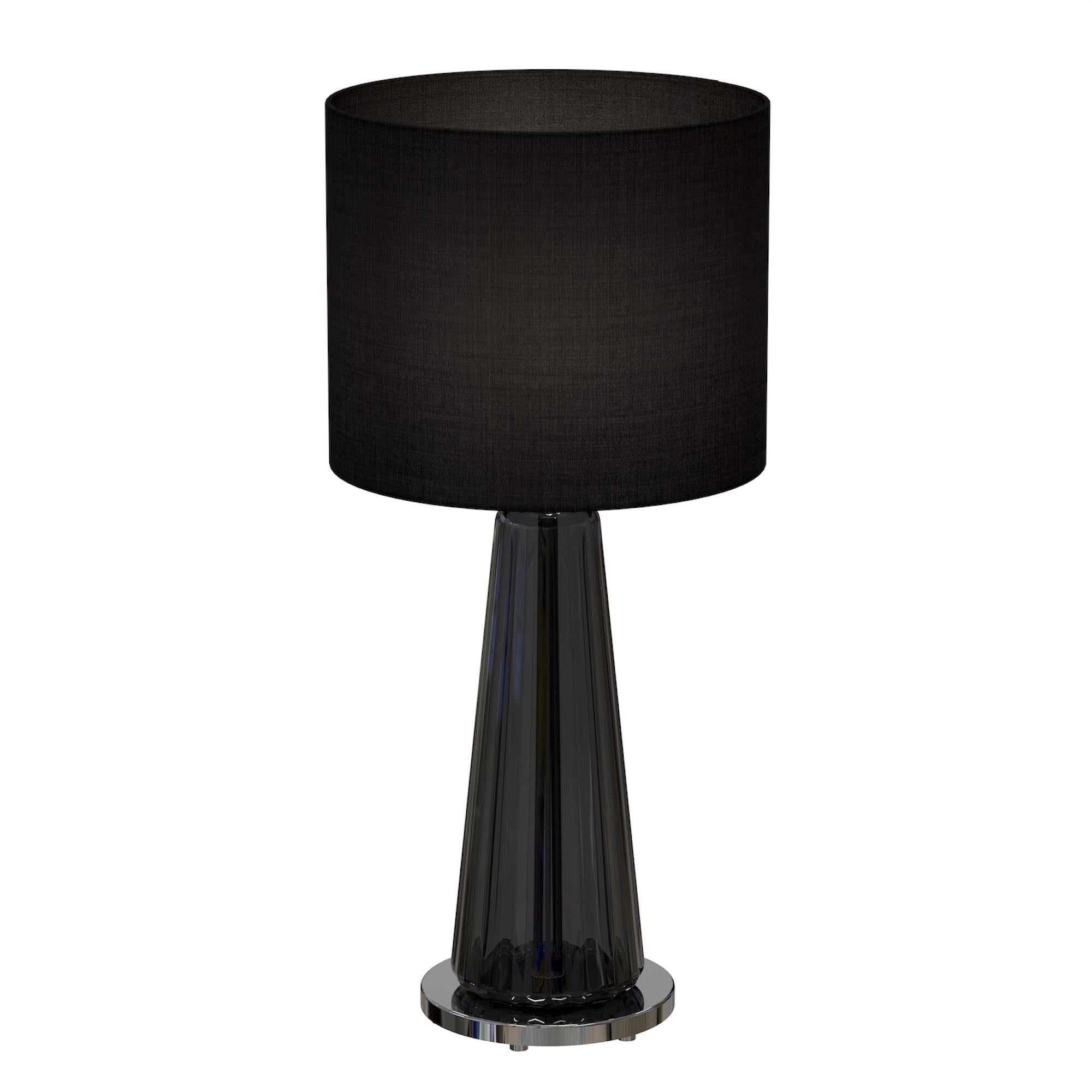 BELLINI Handcrafted Modern Table Lamp in Certified Murano Glass For Sale 7