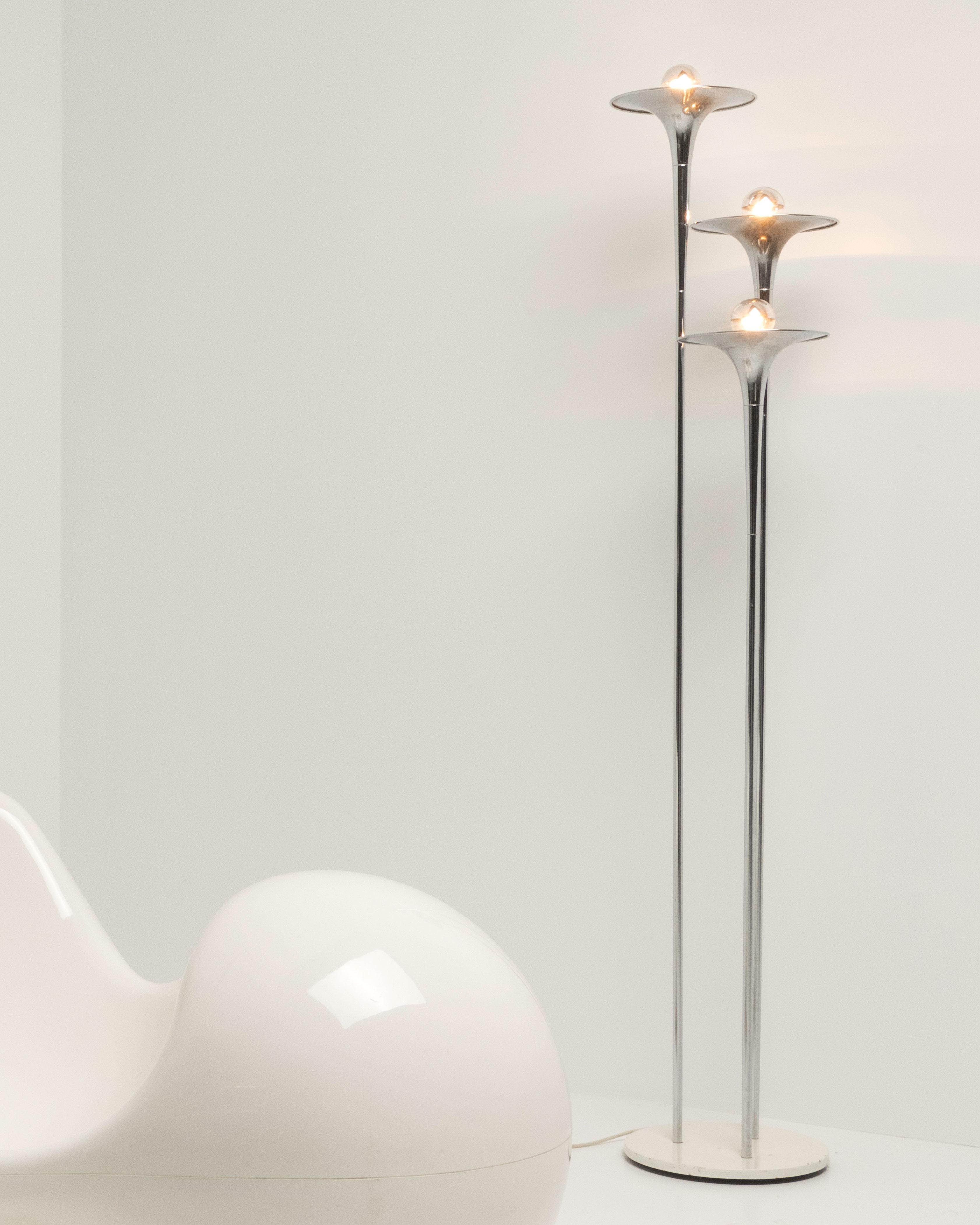 'Bellini' Triple Trumpet Floor Lamp - Tony Paul In Good Condition For Sale In Antwerpen, BE