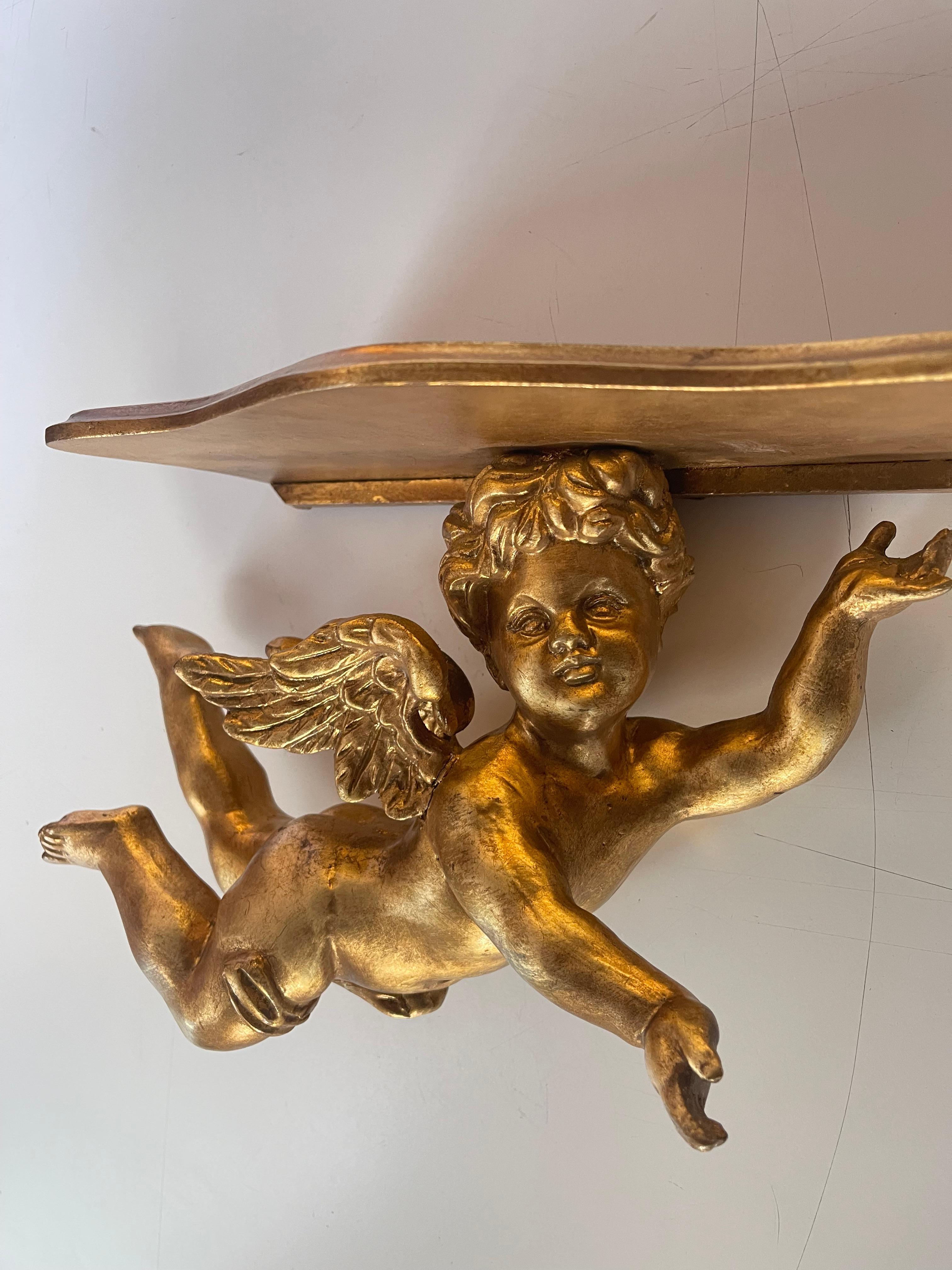 Preciosos angelitos de estantería en pan de oro Otro en venta