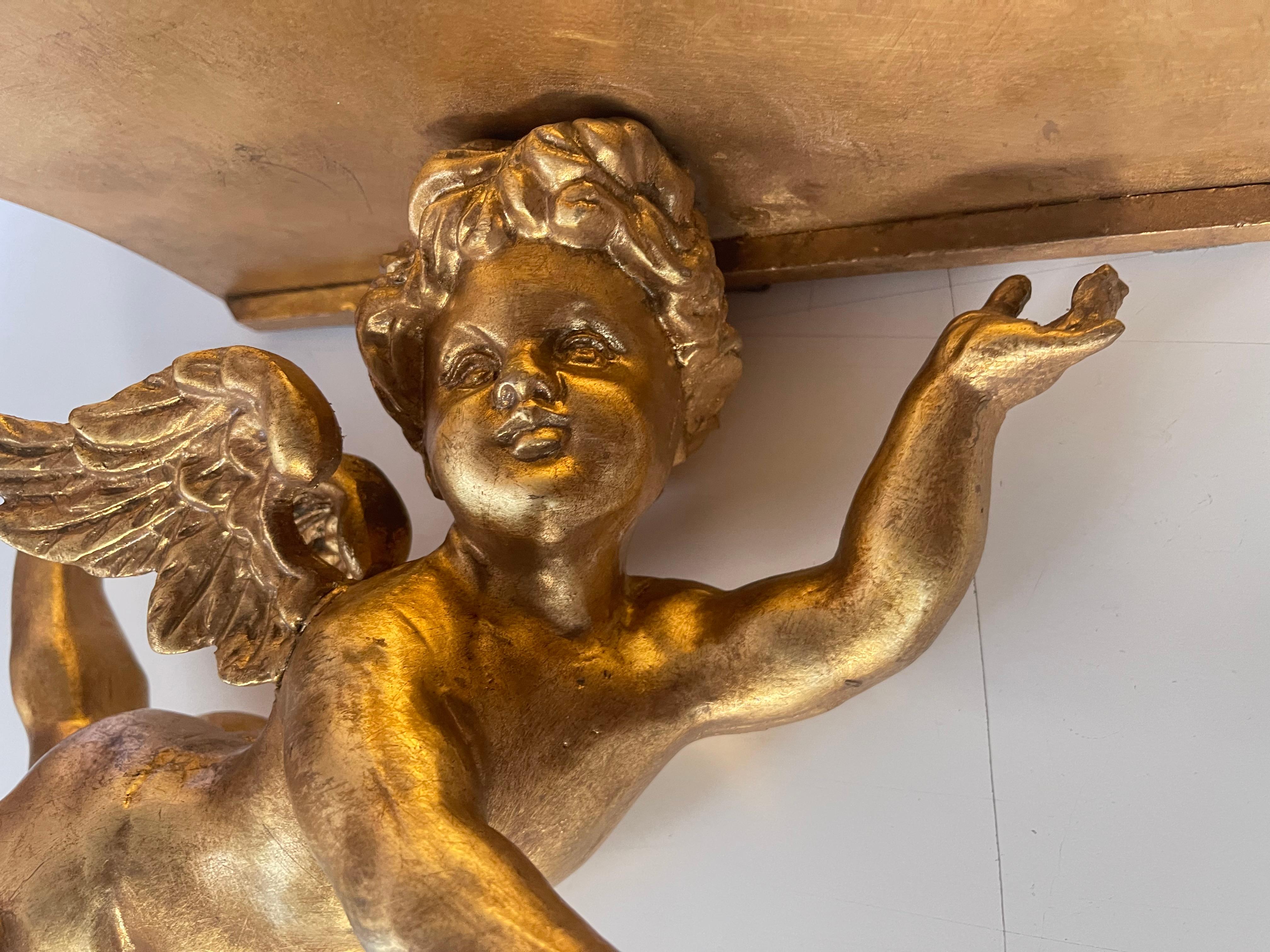 Preciosos angelitos de estantería en pan de oro Otro en venta