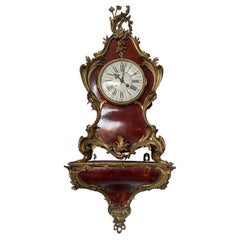 Beautiful Boulle Clock with antique console