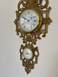 Bellisimo Orologio con barometro in ottone anni 2000 - Nuovo