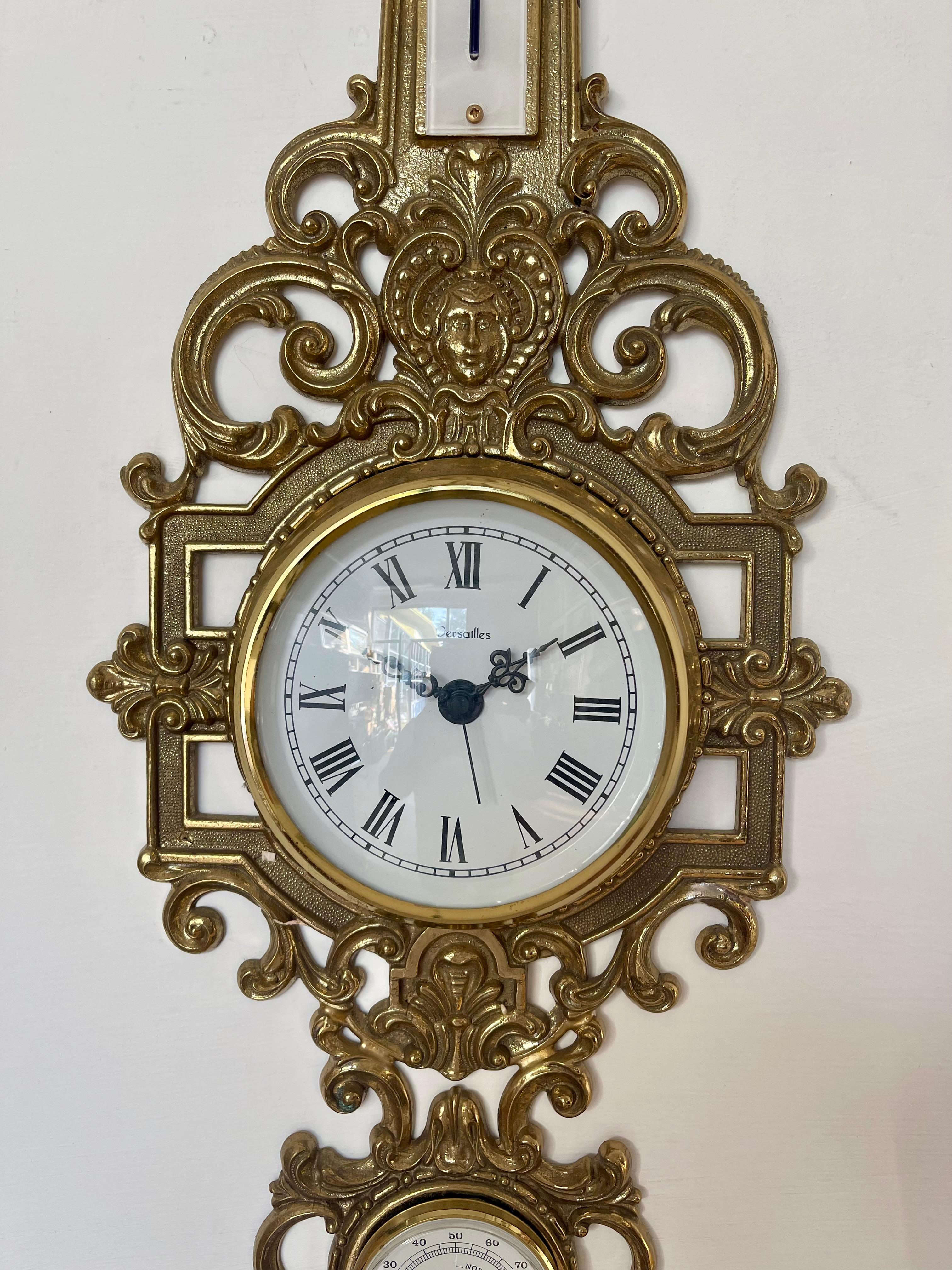 Altro Bellisimo Orologio con barometro in ottone anni 2000 - Nuovo in vendita