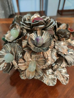 Beautiful silver and gemstone box