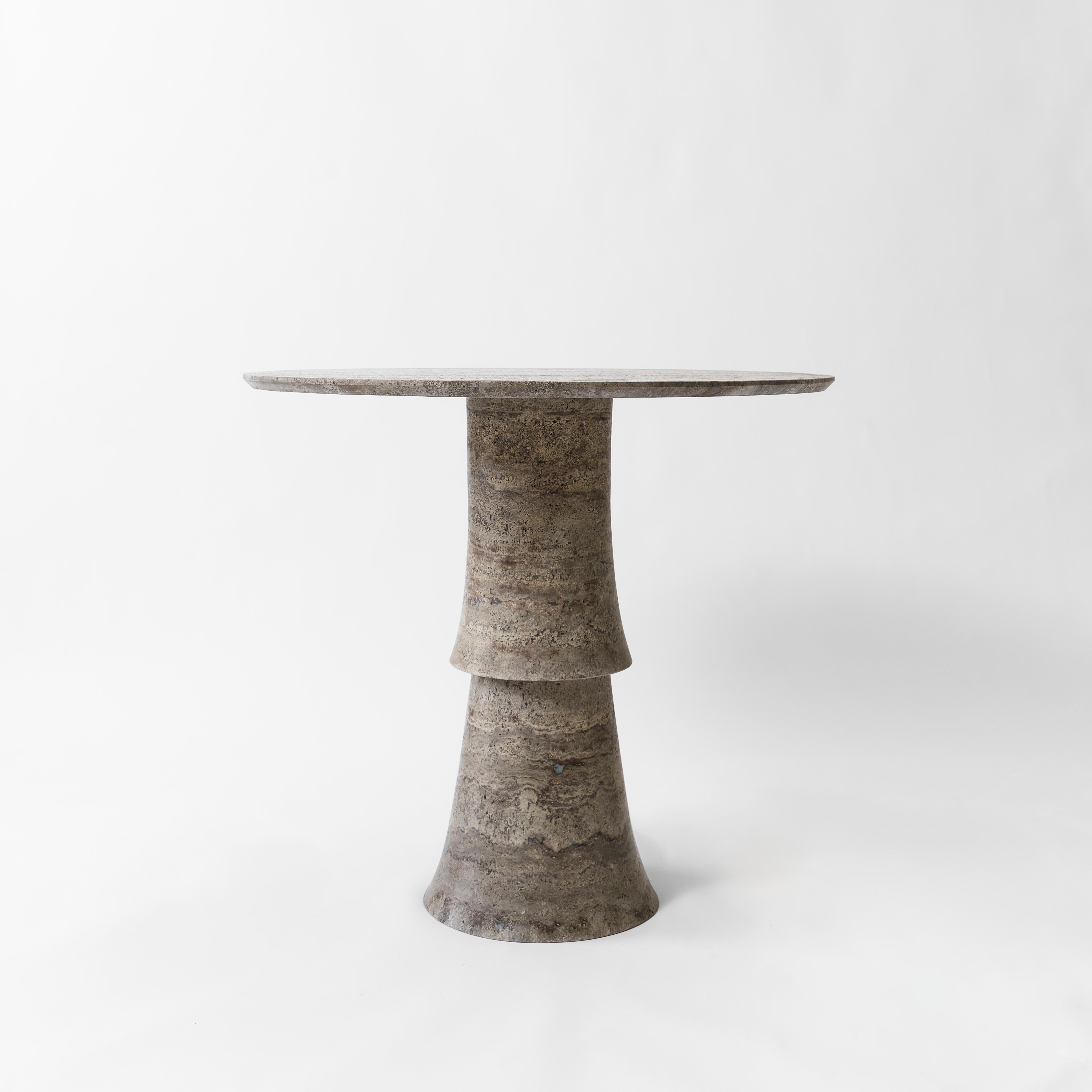 Bellissimo High Table by Pietro Franceschini
Dimensions:  D 84 x H 76 cm
Materials: Silver travertino.


Pietro Franceschini is an architect and designer based in New York and Florence. He was educated in Italy, Portugal and United States. After