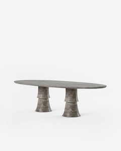 Mesa ovalada «Bellissimo» en travertino, de Pietro Franceschini