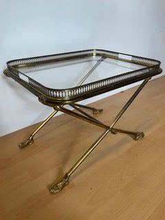 Beautiful vintage brass coffee table 1970s design