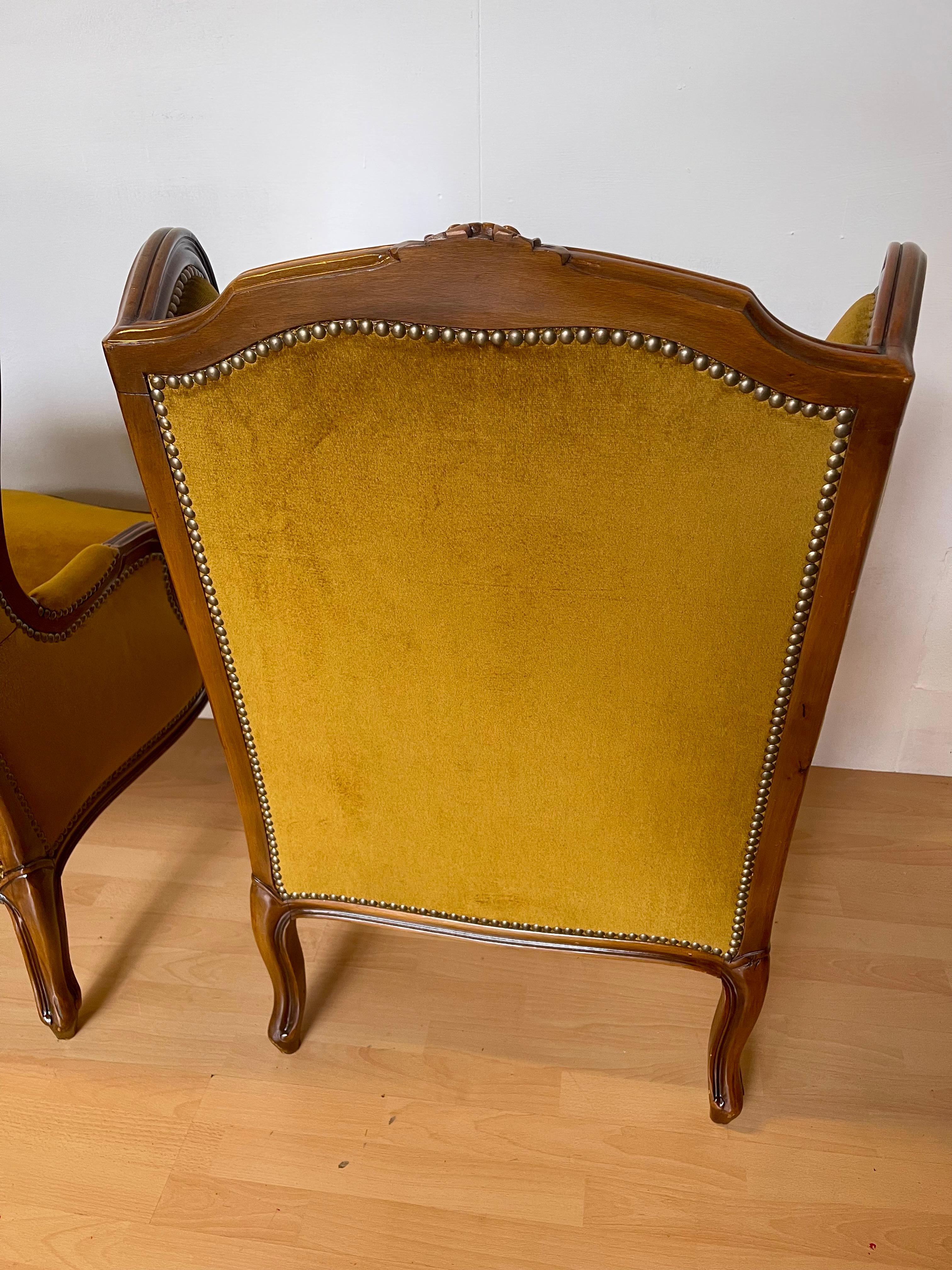 Magnifique paire de fauteuils de style vénitien XX en vente 3