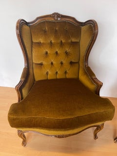 Preciosa Pareja de Sillones de Estilo Veneciano XX