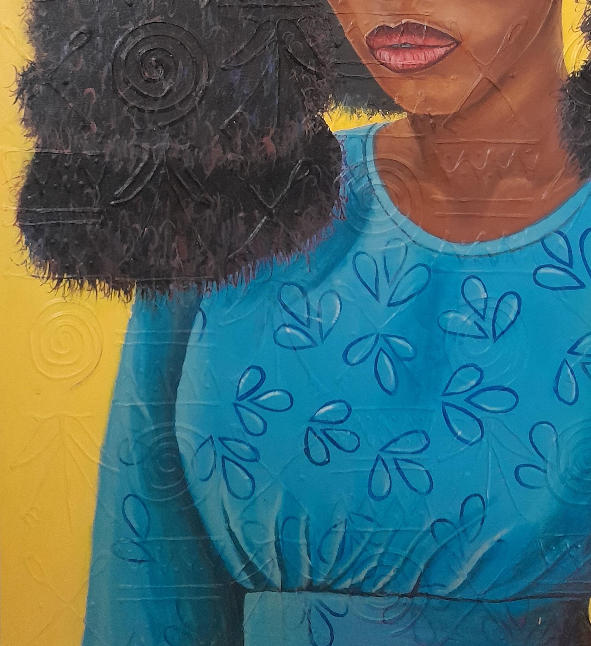 Corona Gloriosa - Portrait Painting Negro de Bello Adedoyin