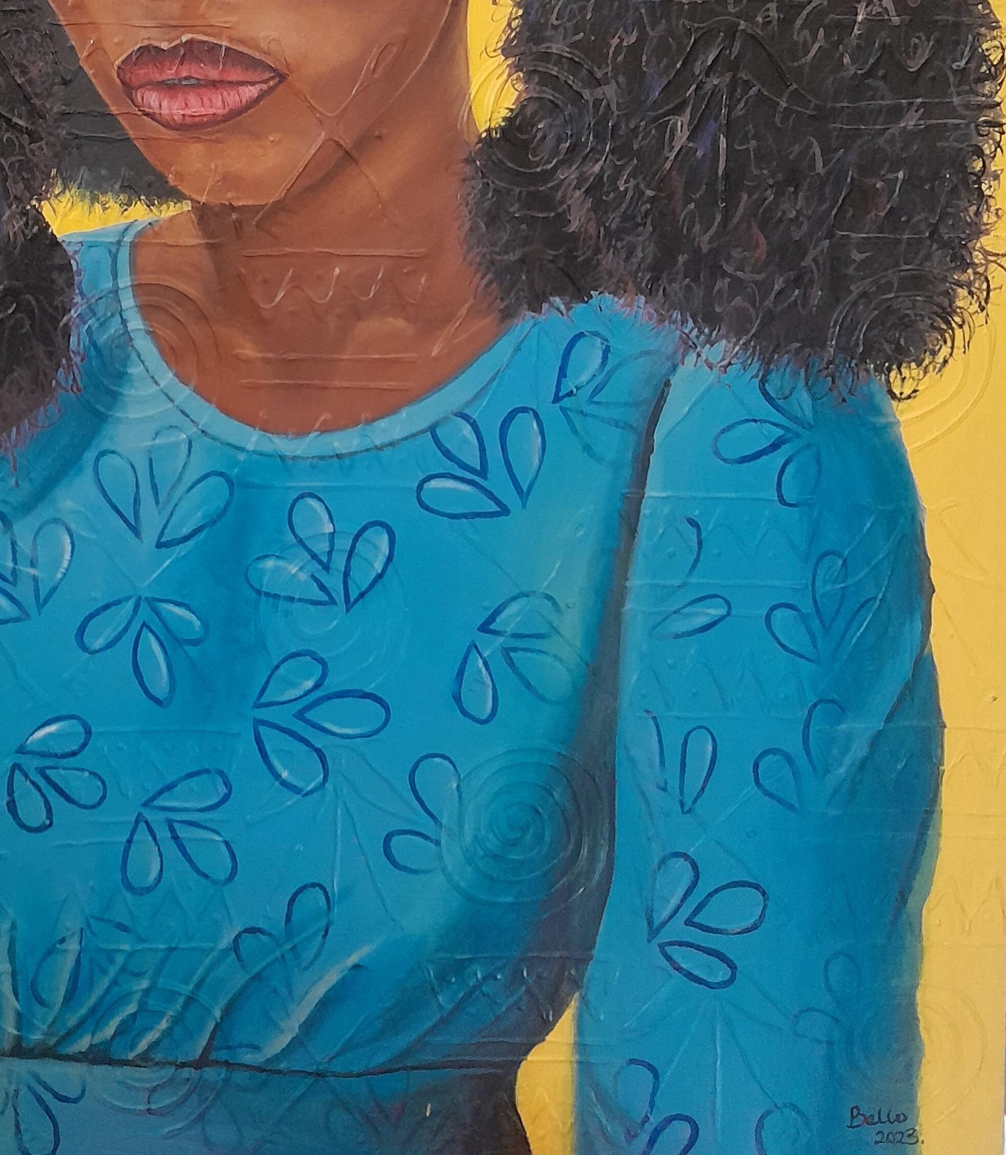 Procedimiento de envío
Barcos en un cráter bien protegido de Nigeria
Esta obra es única, no es un grabado ni otro tipo de copia.
Acompañado de un Certificado de Autenticidad.

Sobre el artista
Adedoyin Adelani (Bello) es pintora y bordadora.