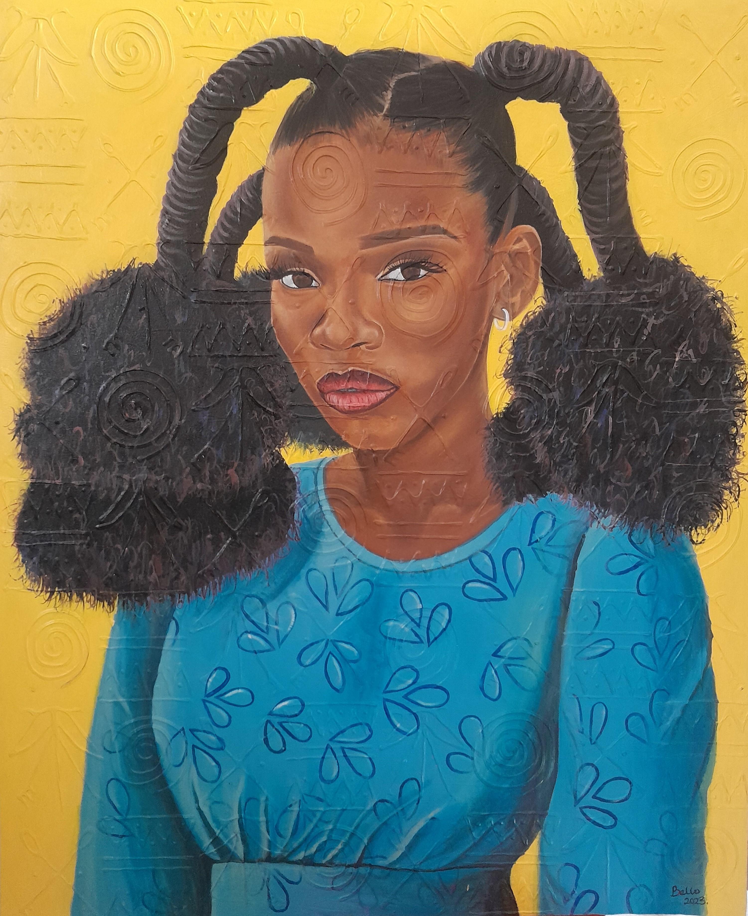 Bello Adedoyin Portrait Painting - Glorious Crown
