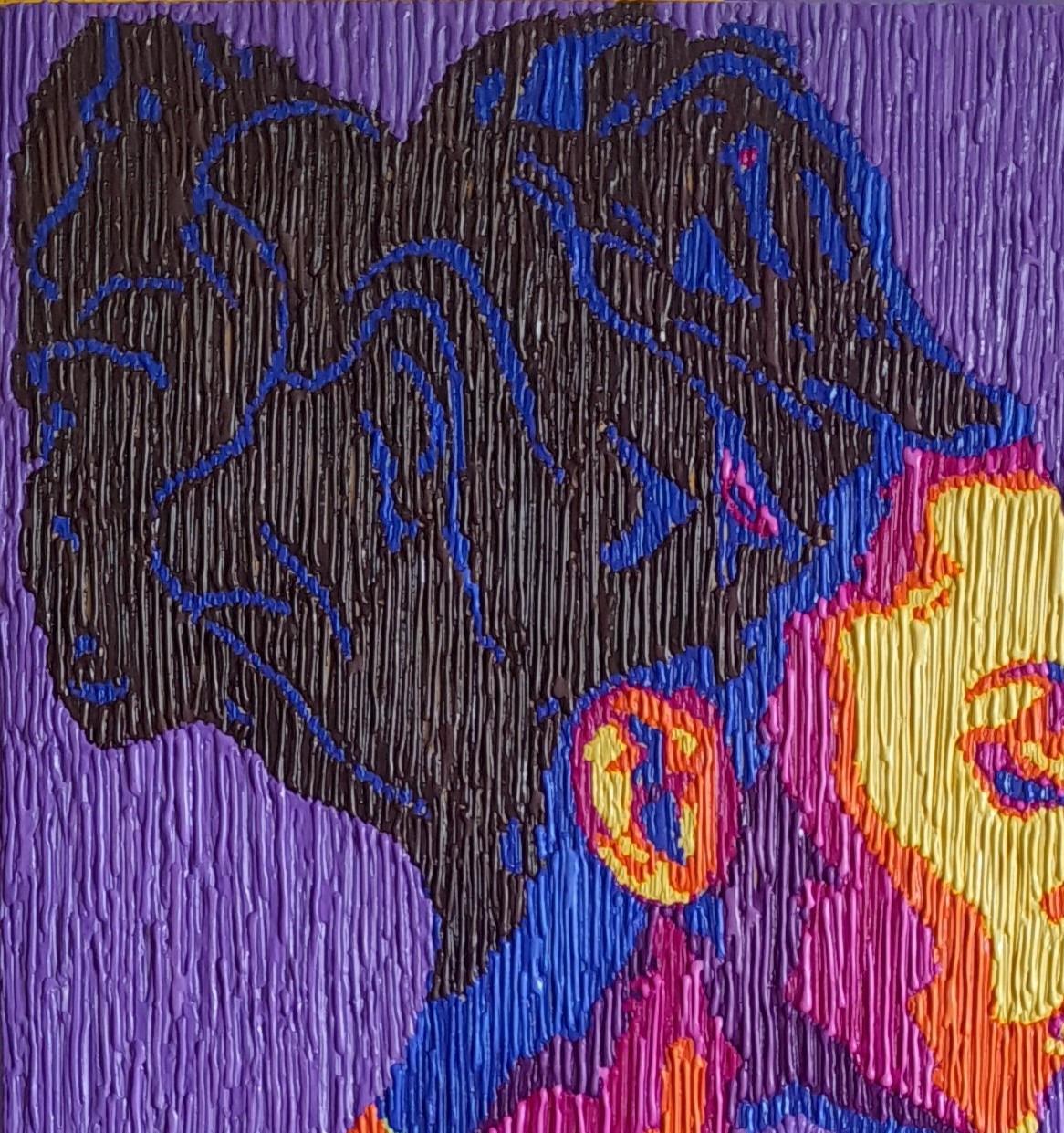 Nel suo pensiero - Painting di Bello Adedoyin