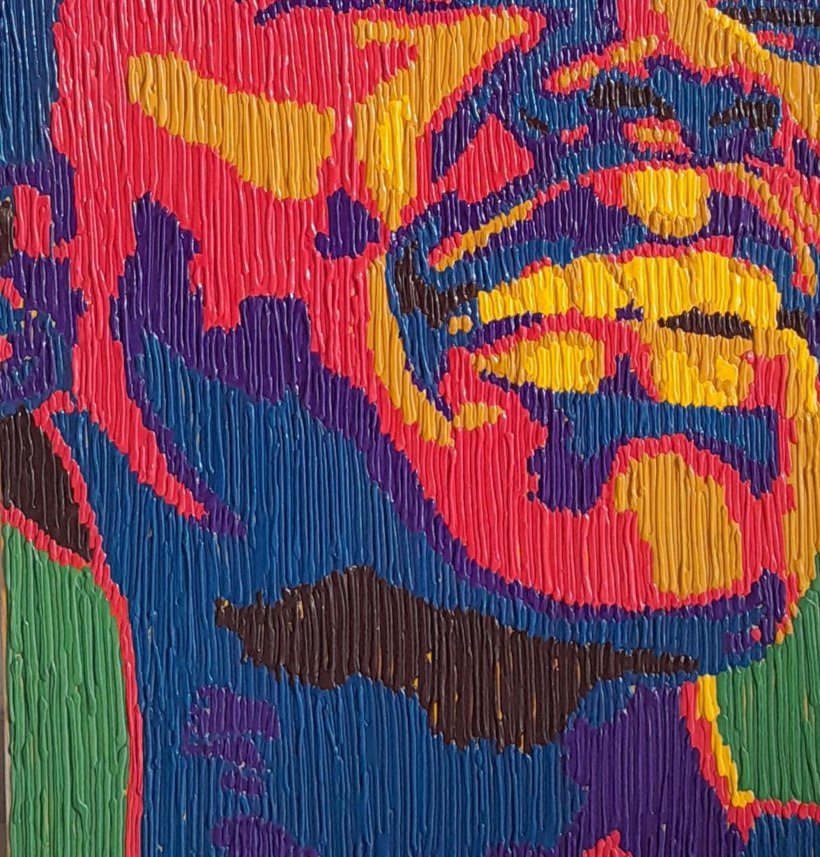 Non vincolato - Figurative Painting Nero di Bello Adedoyin