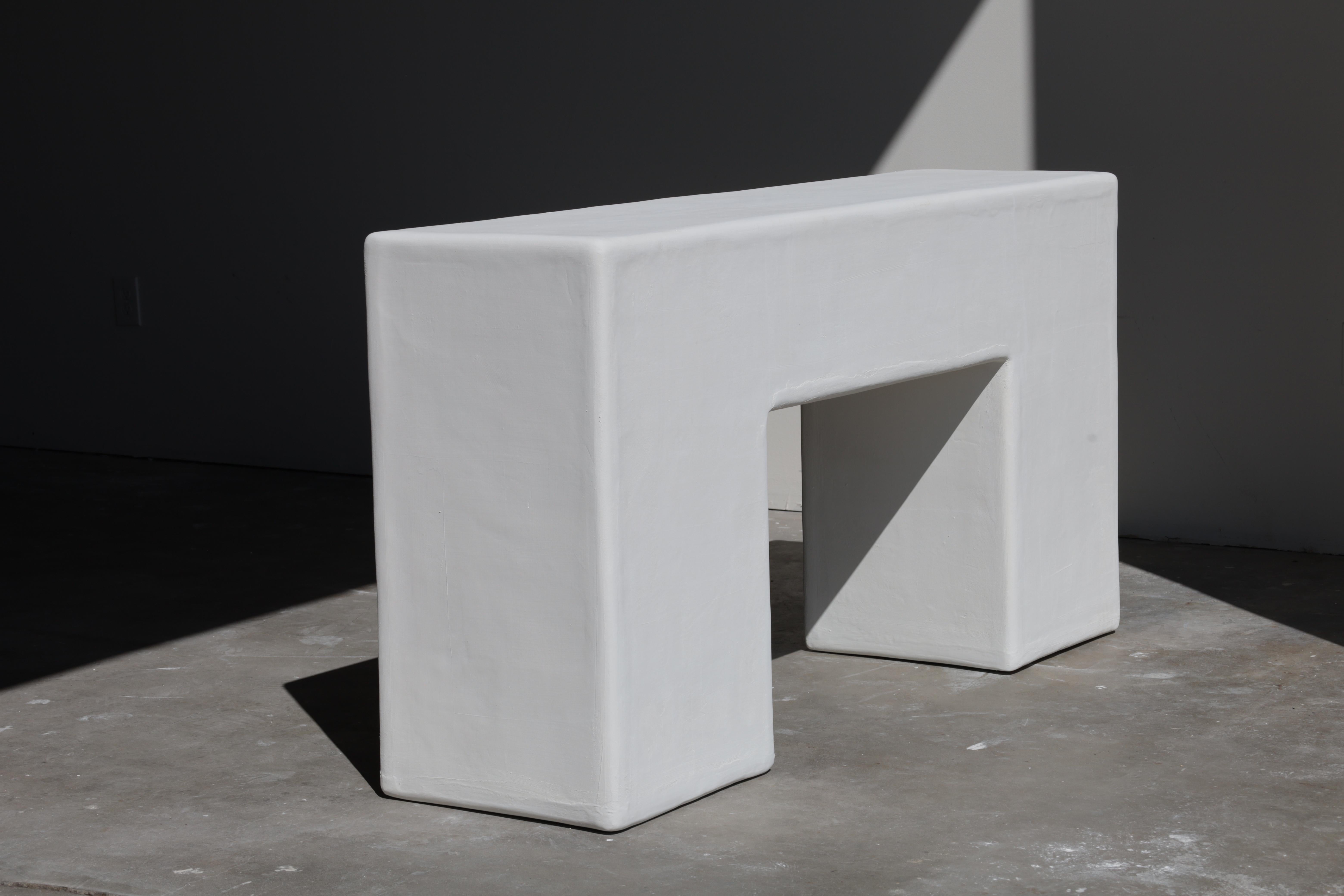 The simple yet elegant design of this console table lends it to a variety of design styles and help to showcase whatever items are placed on it. 

Our product is one-of-a-kind. no two are exactly alike.
Each öken house studio piece is handmade &