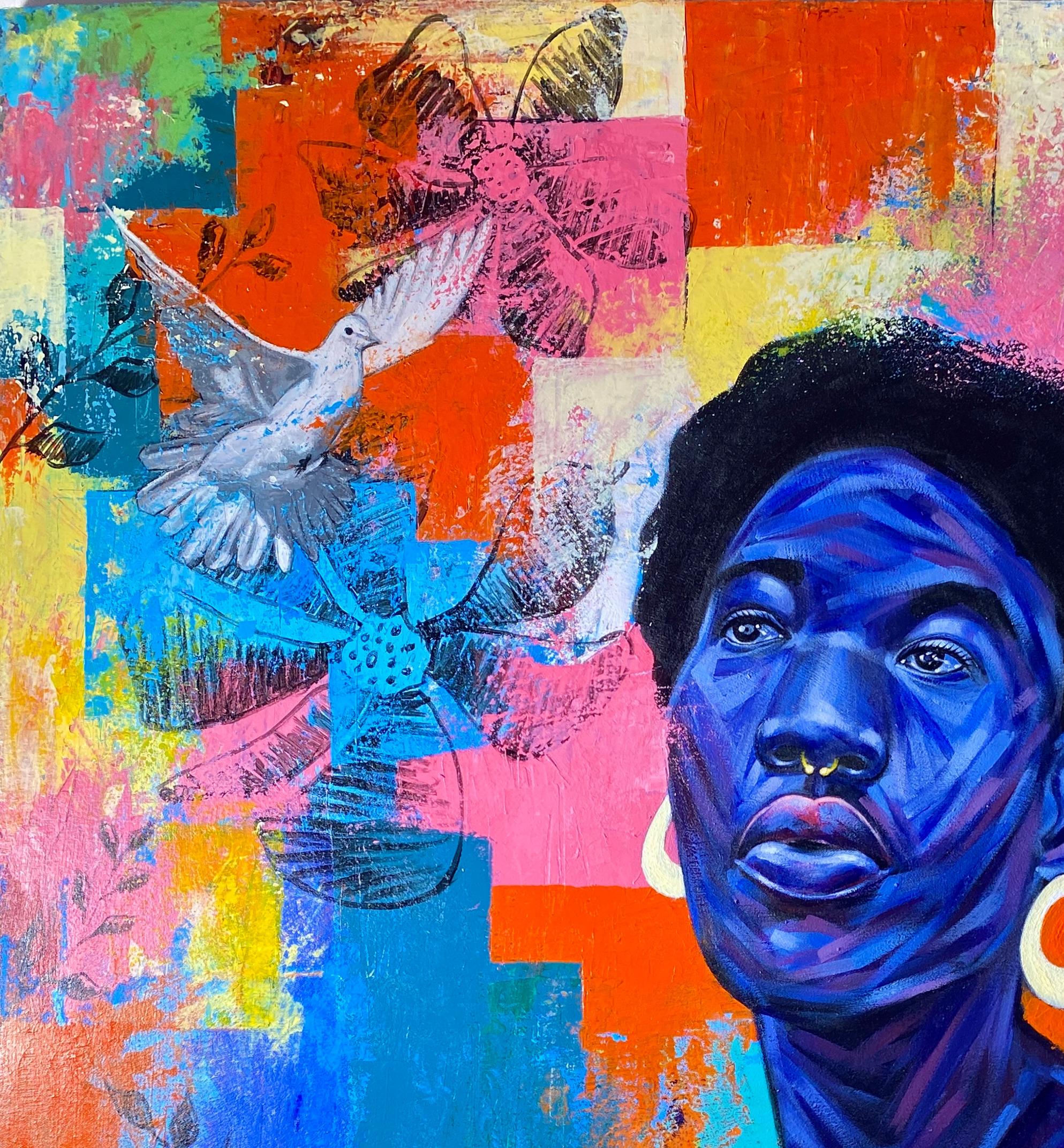 Waiting on the Future - Impressionist Painting by Bello Gabriel