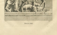 Bellori Roman Relief with Children and Animals, English Engraving, 1721