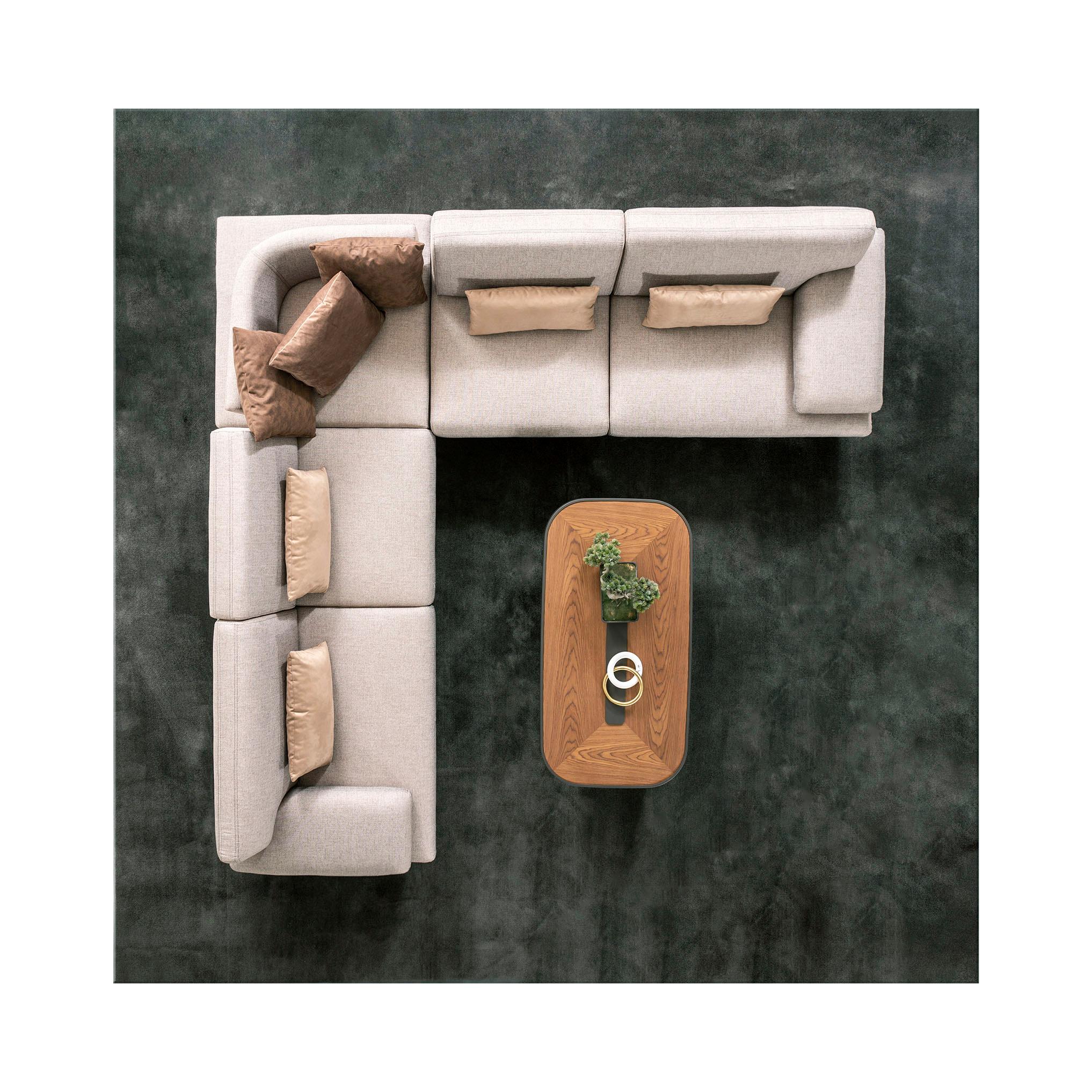 Pasargad Home Belluno Sectional Sofa with Sliding Backrest & Armrest For Sale 1