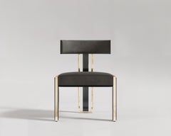 Bellus Black Lacquer Chair by Palena Furniture