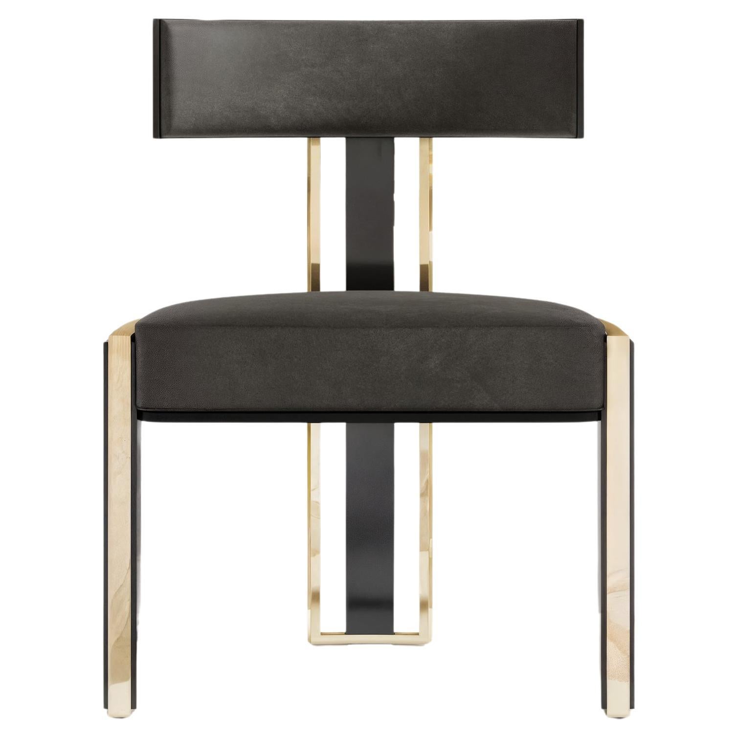 Bellus Black Lacquer Chair by Palena Furniture