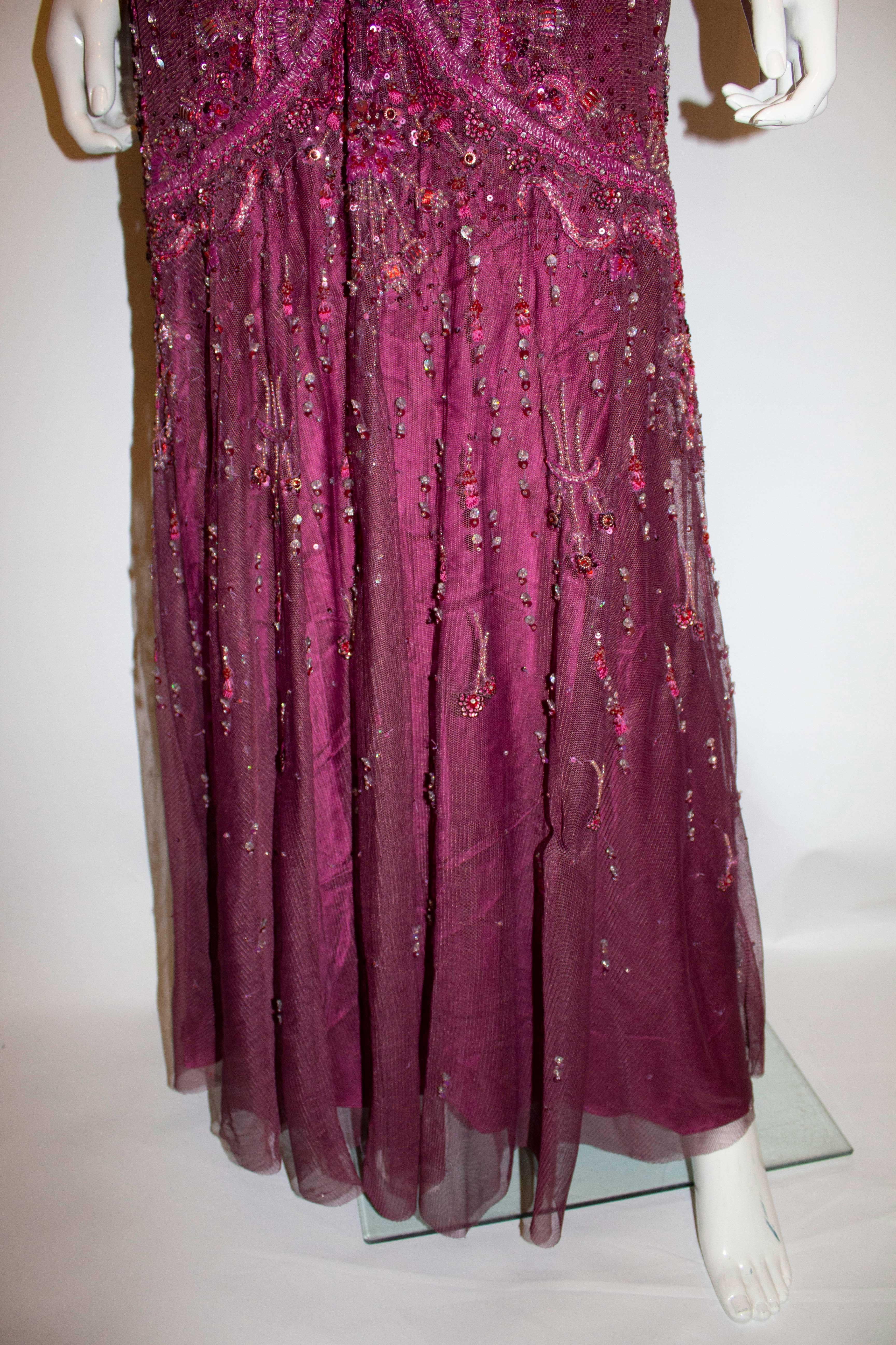 burgundy flapper dress