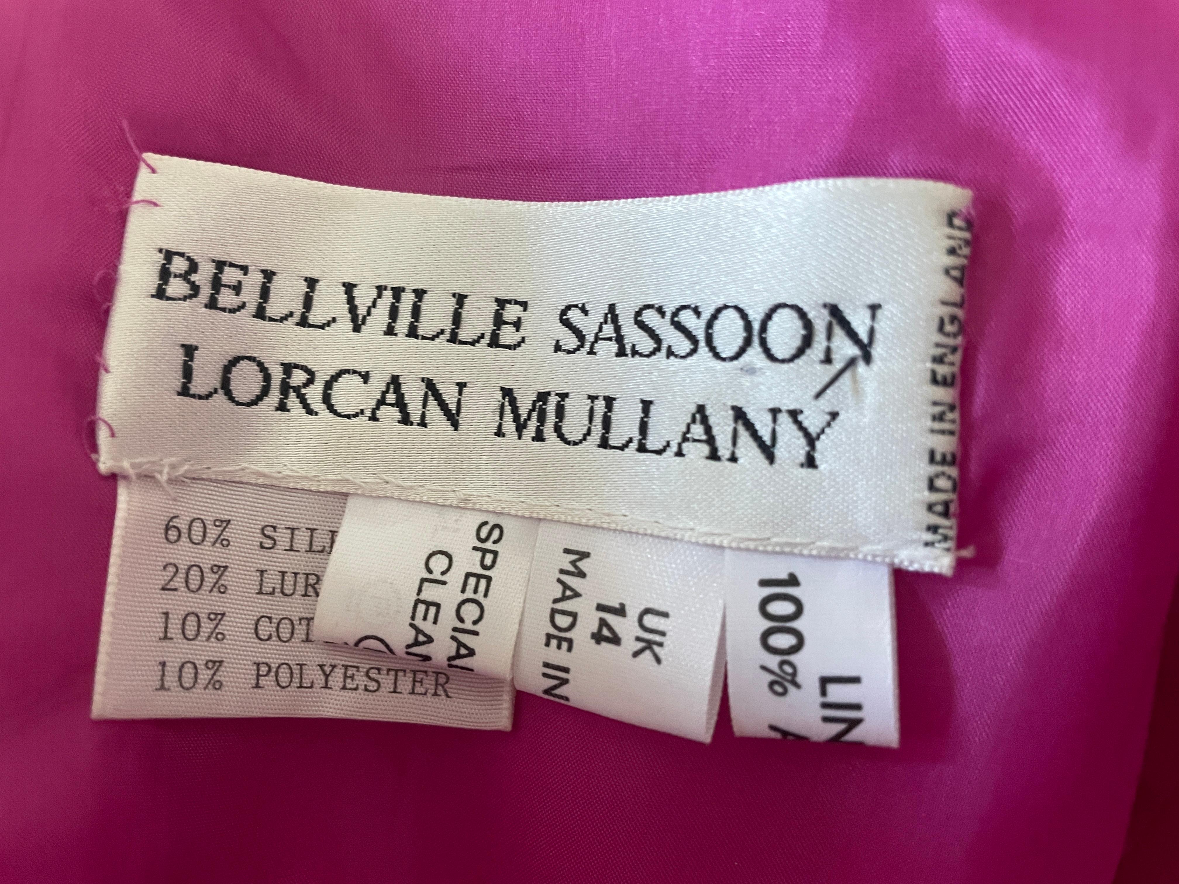 Bellville Sassoon by Lorcan Mullany Vintage Evening Dress with Matching Shawl For Sale 6