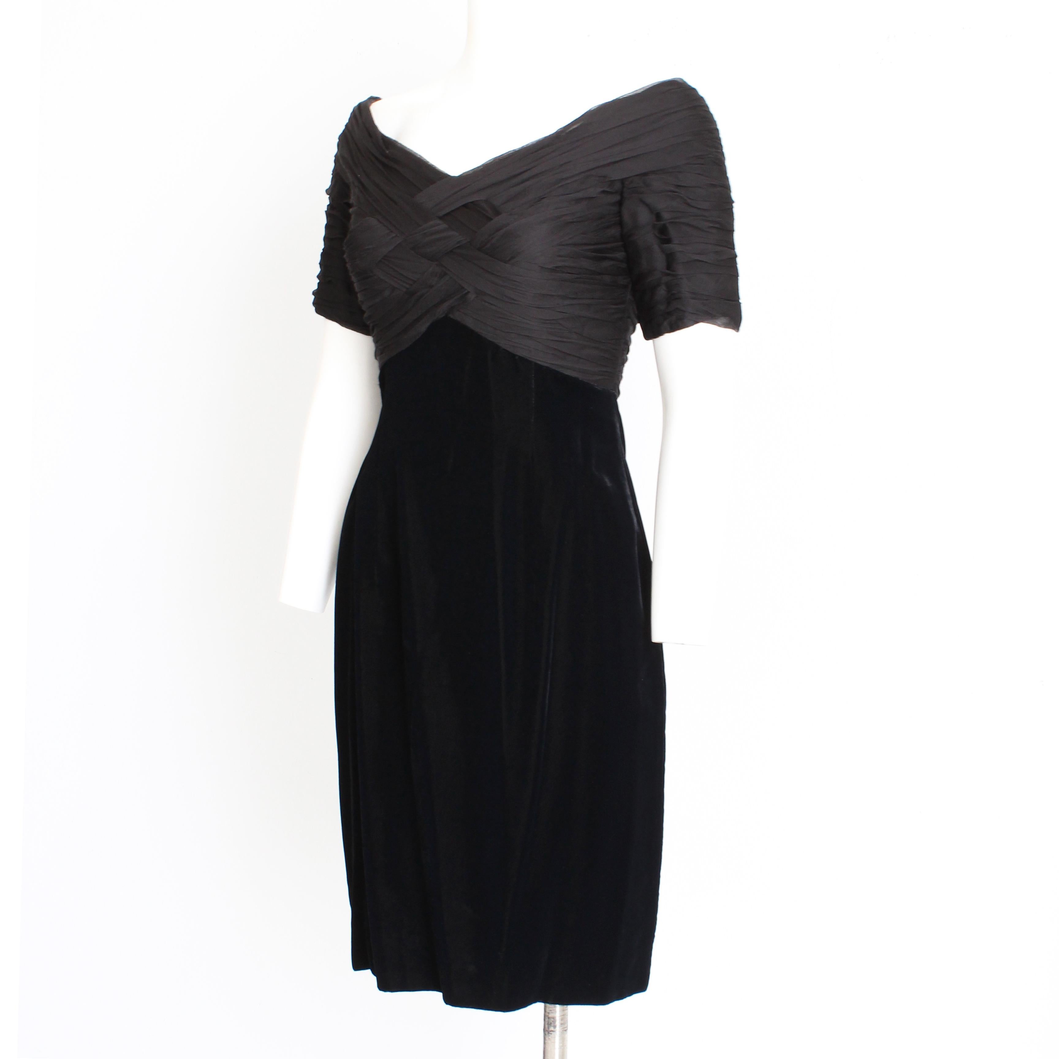 Bellville Sassoon Lorcan Mullany Cocktail Dress Silk Velvet Little Black Dress   For Sale 1