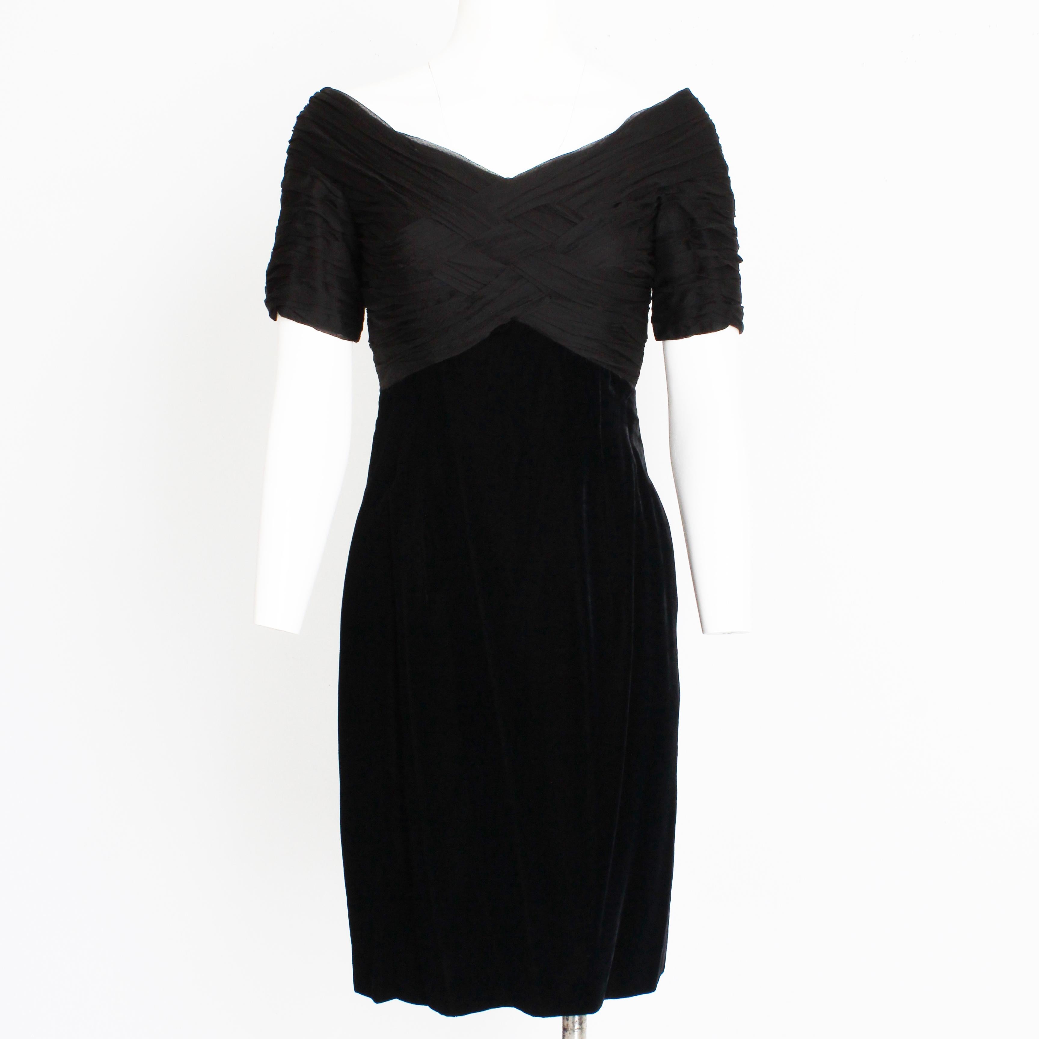 Bellville Sassoon Lorcan Mullany Cocktail Dress Silk Velvet Little Black Dress   For Sale 2