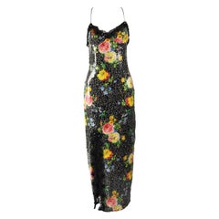 Bellville Sassoon Maxi Sequin Evening Dress Gown