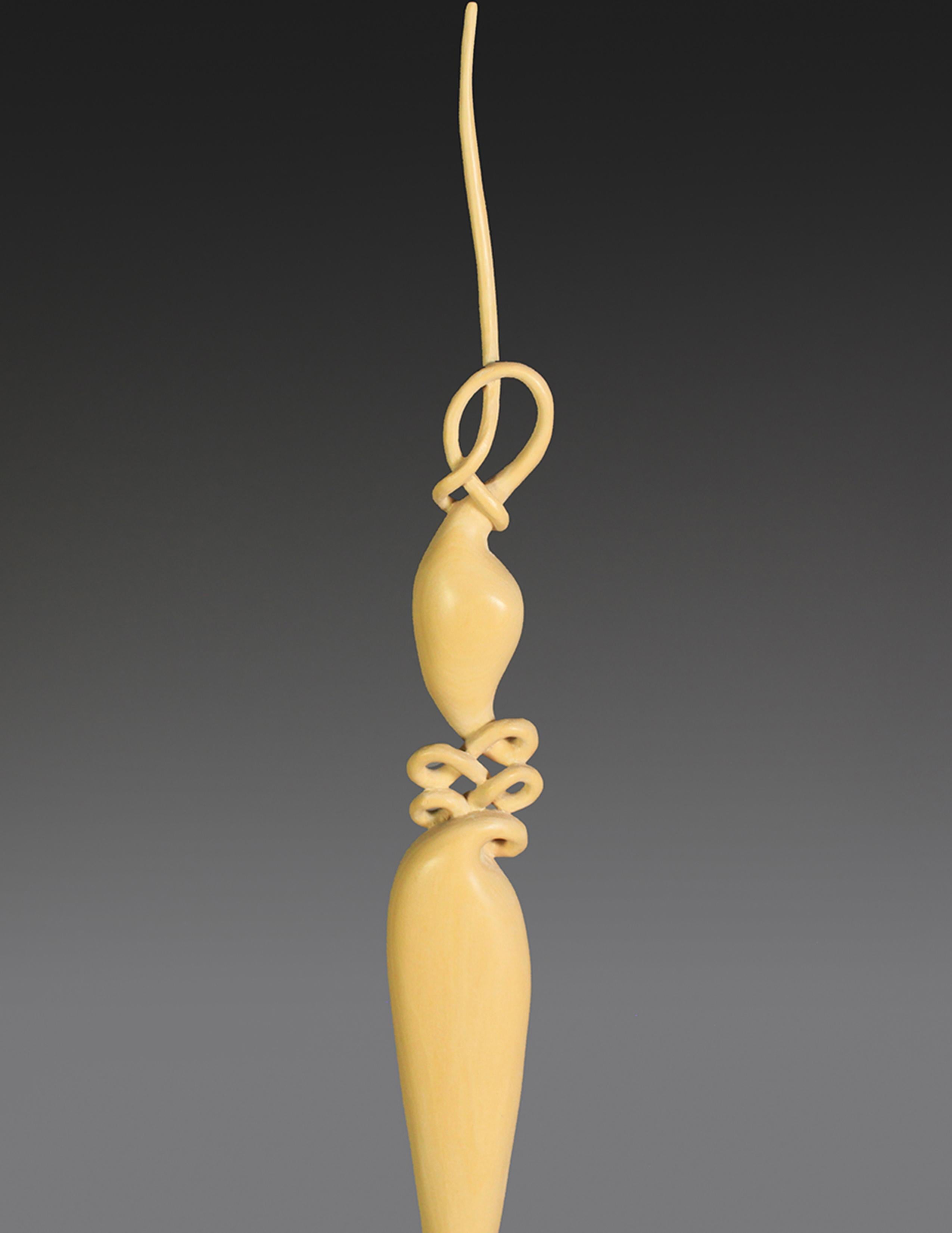 Woodwork Belly Dance I, Boxwood sculpture by Nairi Safaryan For Sale