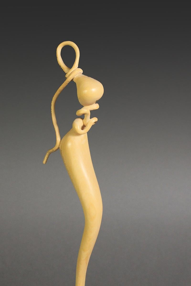 Woodwork Belly Dancer II, Wood Sculpture by Nairi Safaryan For Sale