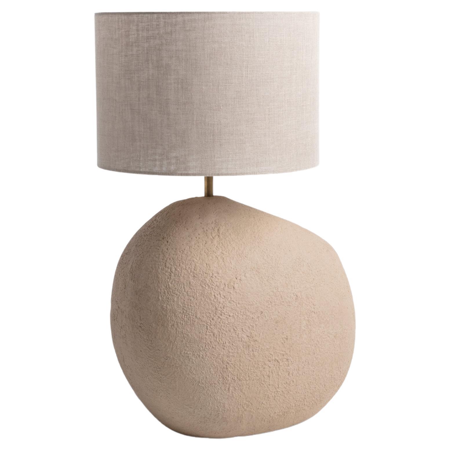 Belly Handmade Ceramic Table Lamp For Sale