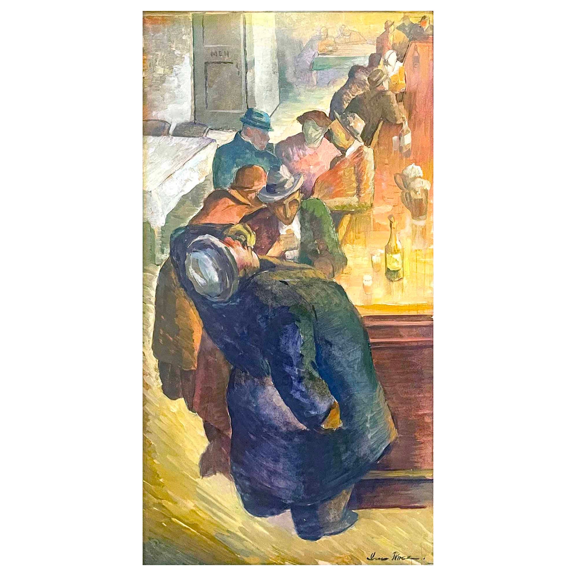 "Belly up to the Bar", Depression-Era Tavern Scene by Iver Rose