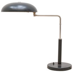 Belmag Adjustable Black Bauhaus “1500” Office Desk Lamp by Alfred Müller, Swiss