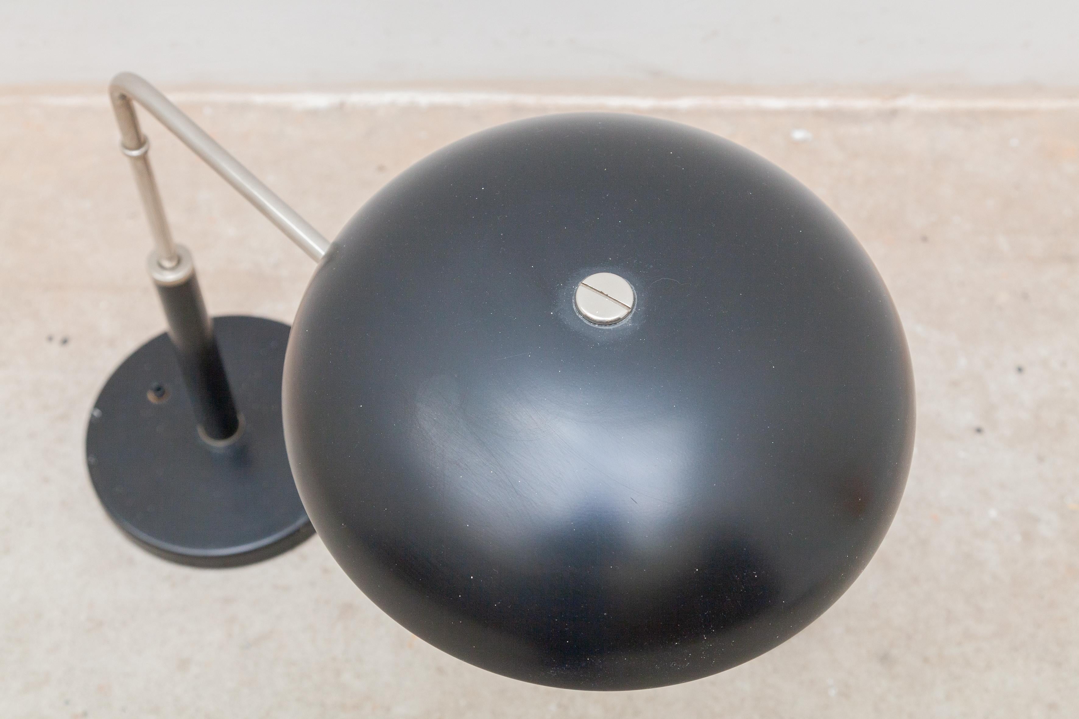 Mid-20th Century  Belmag Adjustable Black Bauhaus “1500” Office Desk Lamp by Alfred Müller, Swiss