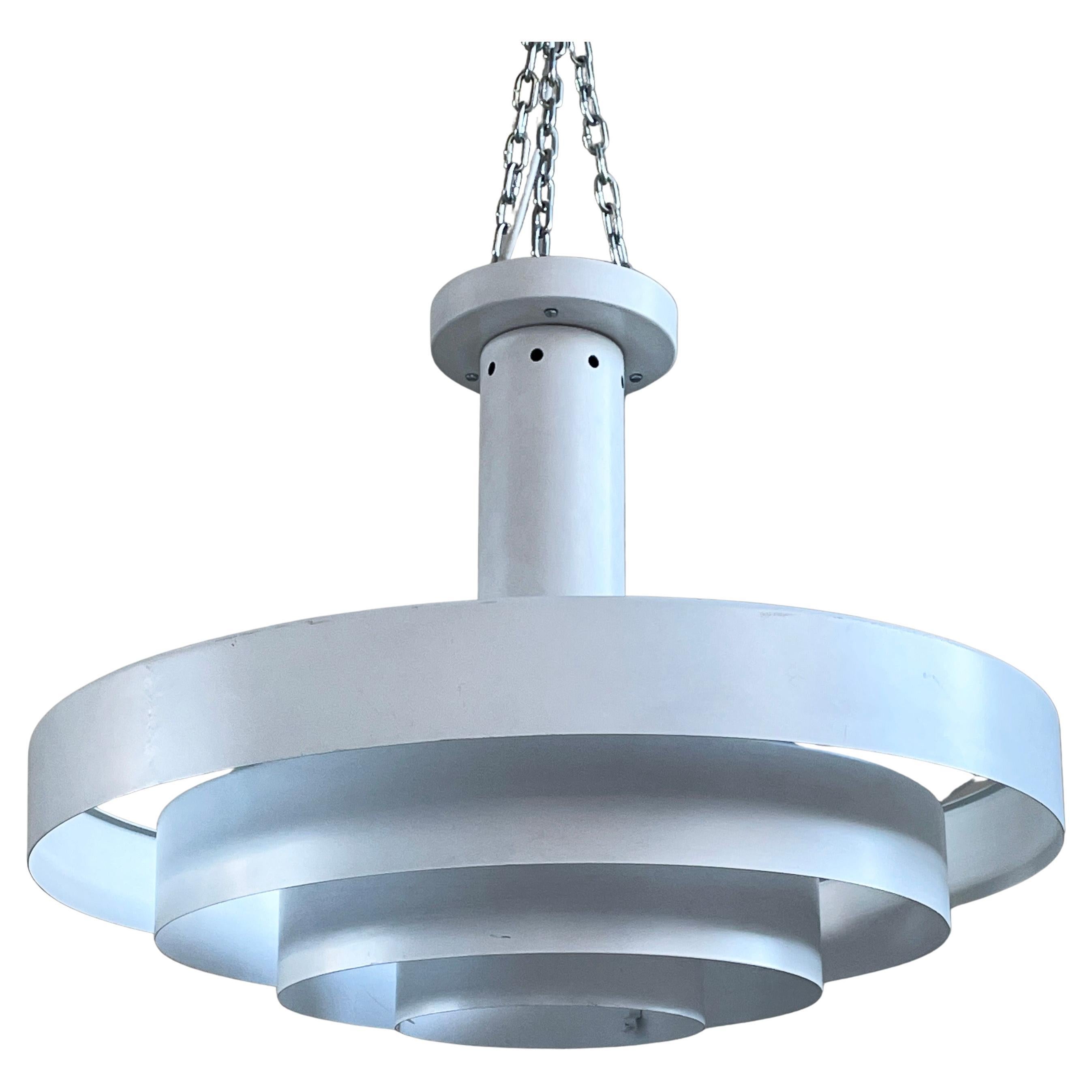 Lampada da soffitto industriale/di fabbrica Belmag, Svizzera, anni '60