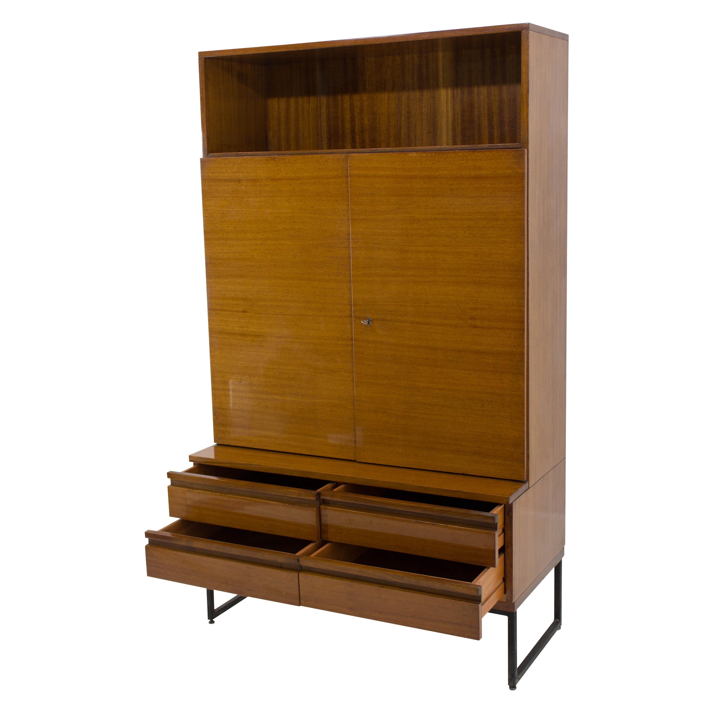 Belmondo Cabinet with Shelves and Drawers in High Gloss Finish, 1970