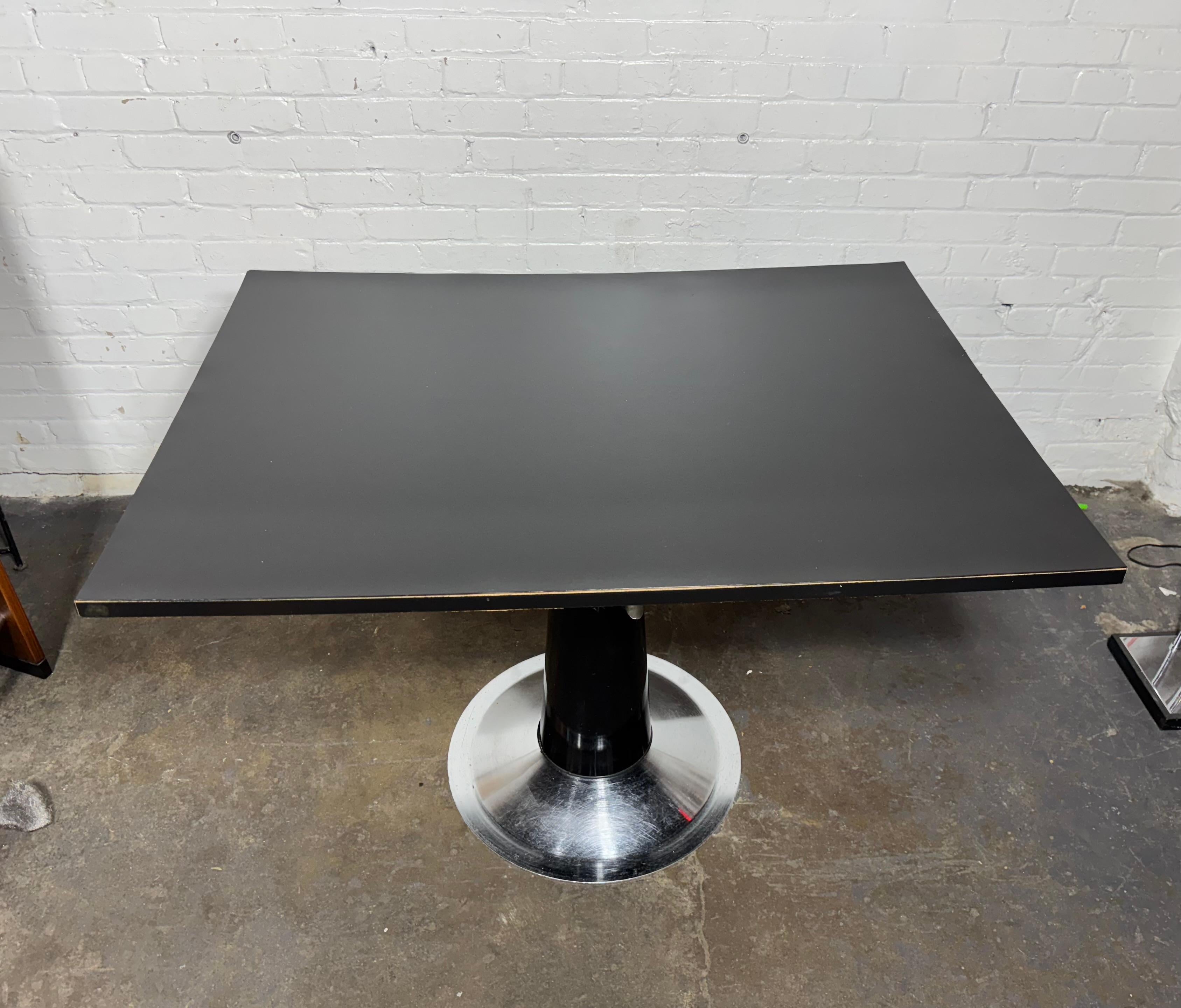 Belmont Adjustable Hydraulic Architectural Drafting / Work Table, Art Deco Style For Sale 5