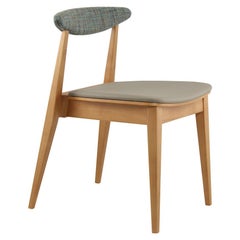 Belmont Contemporary Wood and Fabric Chair DOVAIN STUDIO