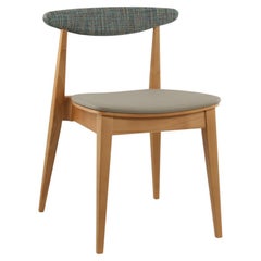 Belmont Contemporary Wood and Fabric Chair DOVAIN STUDIO