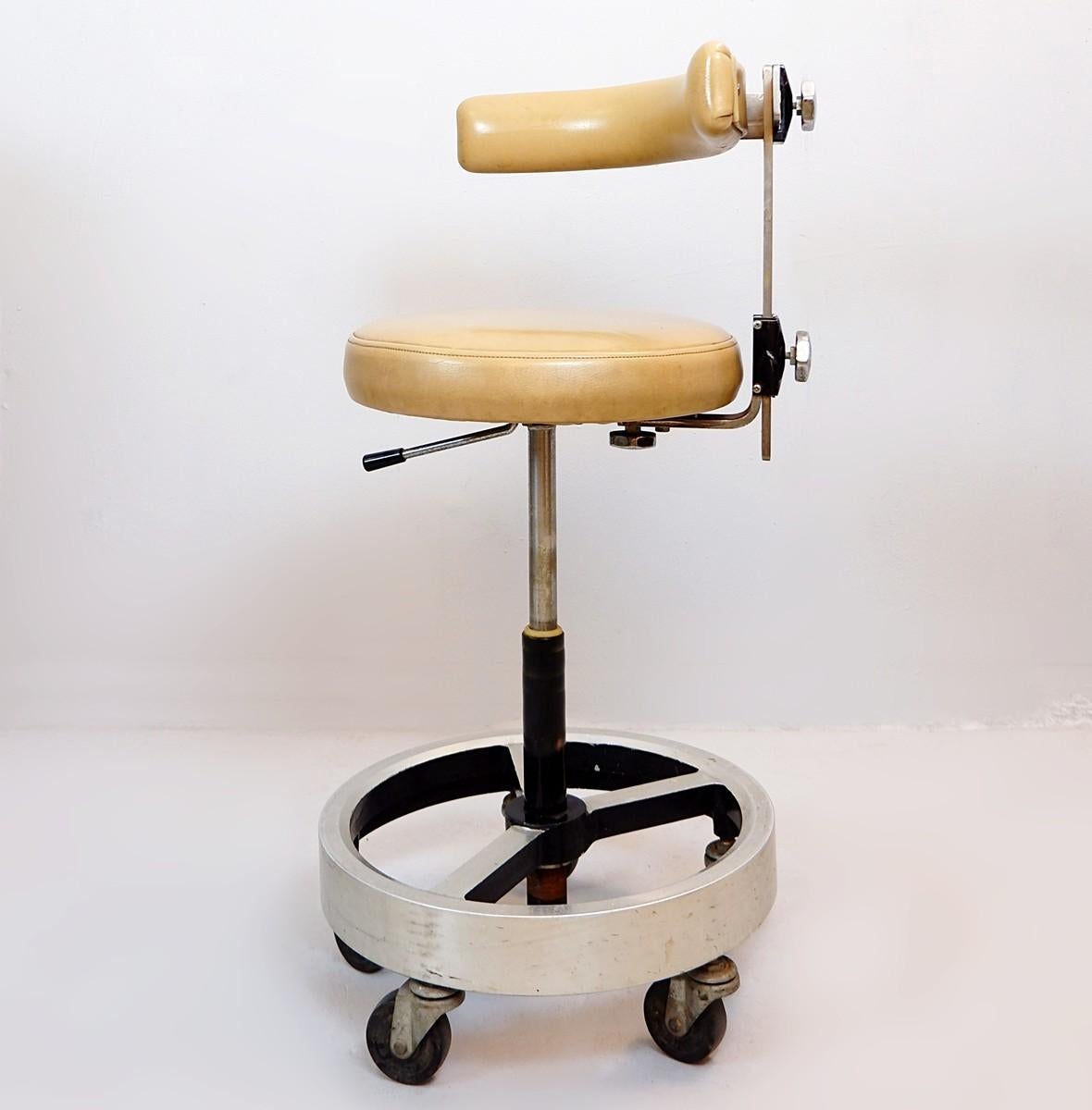 Belmont dental stool.