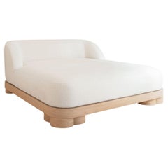Belmont Large White Chaise Longue from the Collezione Riviera